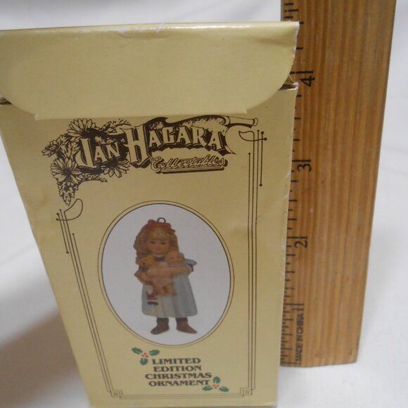 NIB Vtg Jan Hagara Limited Edition porcelain Figurine Ornament w/ COA CAROL 🎄 - Picture 8 of 13